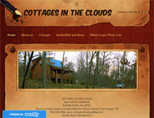 Tablet Screenshot of cottagesintheclouds.com